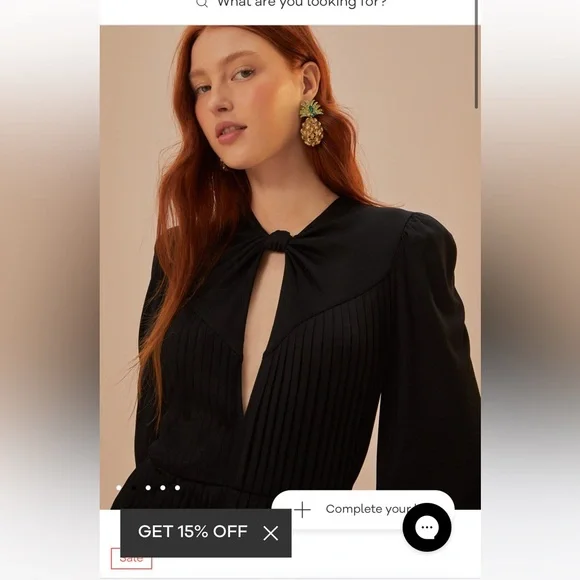 FARM Rio Black Jumpsuit with Wide-Leg Palazzo and Belted Waist - Picture 2 of 10